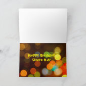 Carte Disco des années 70 (Intérieur)