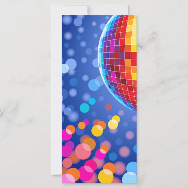 Carte disco globe (Devant)