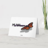 Carte Disco Marigold Orange et Rouge Fleur d'été (Dos)