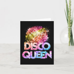 Carte Disco Queen - 70's Disco Theme Vintage seventies