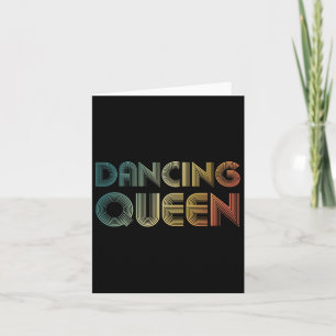 Carte Disco Queen Funky Vintage les années 70 80s Pour D