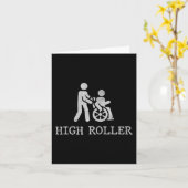 Carte Discours amusants pour les utilisateurs de fauteui (Fleur jaune)