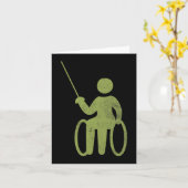 Carte Discours amusants pour les utilisateurs de fauteui (Fleur jaune)