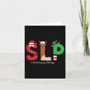 Carte Discours de slp Langue Pathologiste Noël Slp Sant