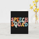 Carte Discours Squad Fun Byck To School Teachers Student (Fleur jaune)