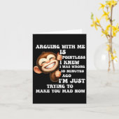 Carte Discuter avec moi est inutile, je savais que j'ava (Fleur jaune)