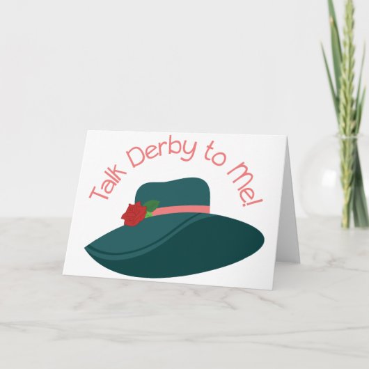 Carte Discuter Derby (Devant)