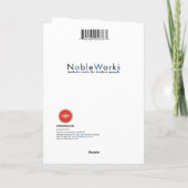 Carte Diseur de bonne aventure de dinde Action de grâce (Dos)