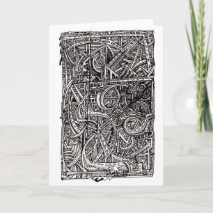 Carte Disjonction, dessin à encre