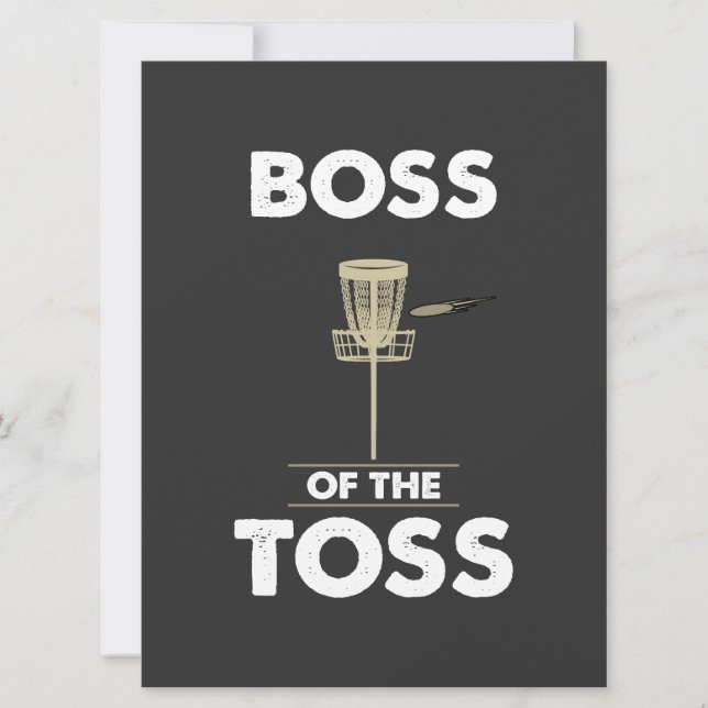 Carte Disk Golf - Boss of the Toss (Devant)