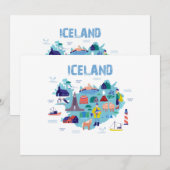 carte d'Islande (Devant / Derrière)