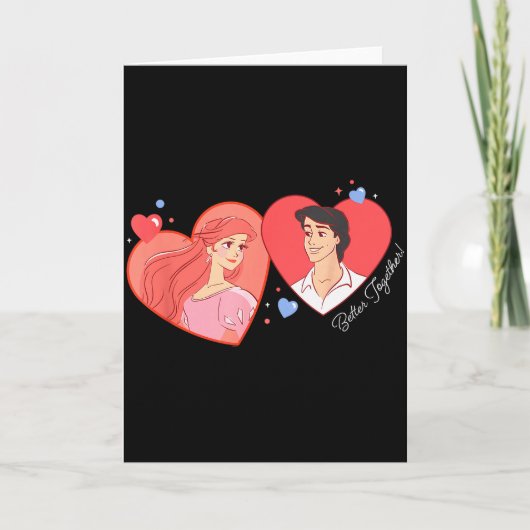 Carte Disney Princess Ariel & Eric Saint-Valentin B (Devant)