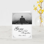 Carte Disparu mais pas oublié - Classique (Fleur jaune)