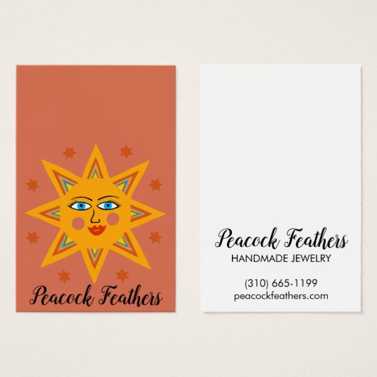 Carte DisplayCard pour collier à bijoux Sparkling (Devant & derrière)