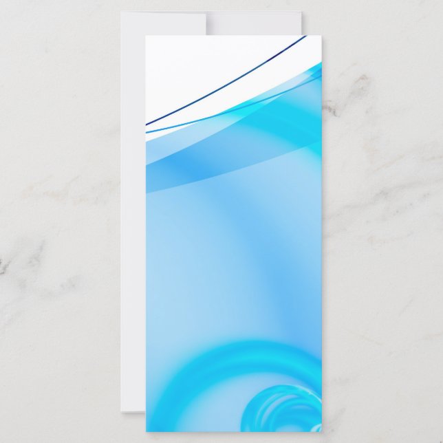 Carte Disposition fractale bleue Abstraite (Devant)