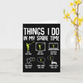 Carte Disque Golf Que Je Fais Dans Mon Temps De Rechange (Fleur jaune)