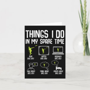 Carte Disque Golf Que Je Fais Dans Mon Temps De Rechange