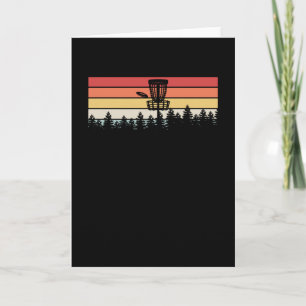 Carte Disque Golf Rétro