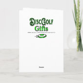 Carte Disque Golf Thématique Noël (Dos)