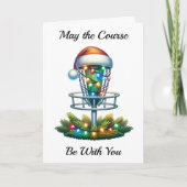 Carte Disque Golf Thématique Noël (Devant)