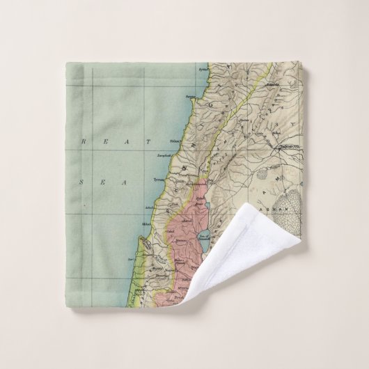 Carte d'Israël (Gant de toilette)