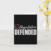 Carte Dissertation Défendu Doctora Doctora Drôle (Fleur jaune)