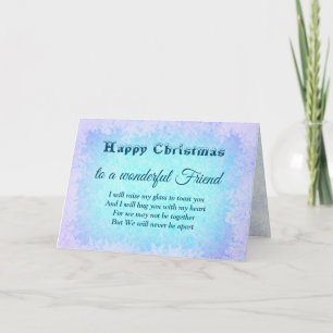Carte Distance Joyeux Noël Merveilleux Ami