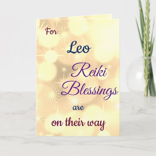 Carte Distance Reiki Obtenir de bonnes salutations (Devant)