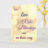 Carte Distance Reiki Obtenir de bonnes salutations (Fleur jaune)