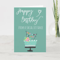 Distance sociale Joyeux Anniversaire 19