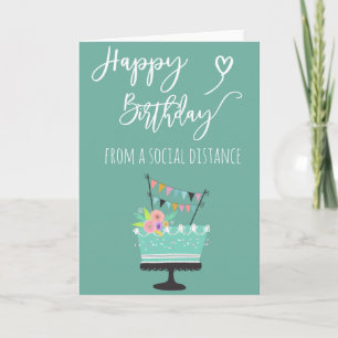 Carte Distance sociale Joyeux Anniversaire 19