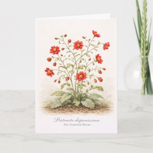 Carte Distracta dispersissima - La Fleur Éparse (Devant)