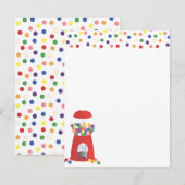 Carte Distributeur de chewing-gum (Devant / Derrière)