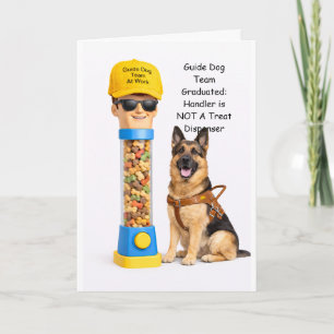 Carte Distributeur de friandises pour l'équipe de chien