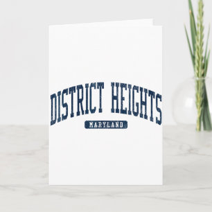 Carte District Heights Maryland Md Collège Université St