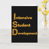 Carte District scolaire intermédiaire Isd Leopard Print (Fleur jaune)