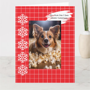 Carte Dites à votre chien que j'ai dit Joyeux Noël