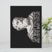 Carte Dites ce que vous mème et mème ce que vous dites (Debout devant)