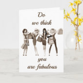 CARTE **DITES-LUI QU'ELLE A L'AIR FABULEUSE** SUR SON ** (Fleur jaune)