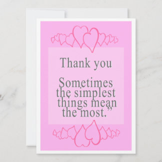 Carte Dites merci avec des mots doux