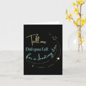 Carte Dites-moi que vous êtes tombée pour une star de ti (Fleur jaune)