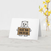 Carte Dites non à Fur (Fleur jaune)