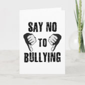 Carte Dites non à l'intimidation (Devant)