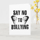 Carte Dites non à l'intimidation (Fleur jaune)