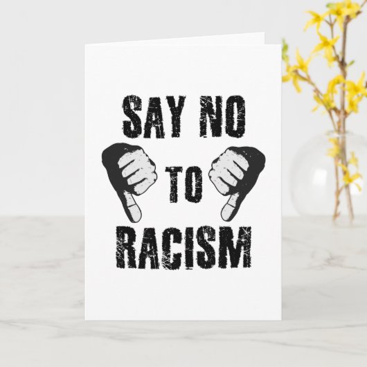 Carte Dites non au racisme (Fleur jaune)