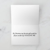 CARTE **DITES "VOUS M'AIMEZ** À NOËL** (Intérieur)