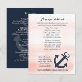 Carte d'itinéraire Ancre nautique (Devant / Derrière)