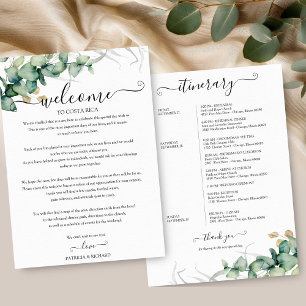 Carte d'itinéraire de mariage de week-end à feuill