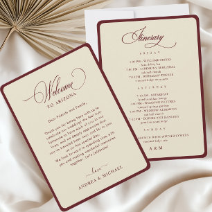Carte d'itinéraire de mariage rétro avec bordure b