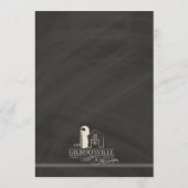 Carte d'itinéraire de programme de mariage floral  (Dos)